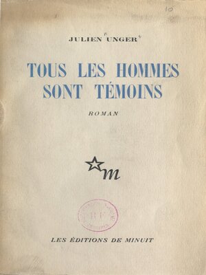 cover image of Tous les hommes sont témoins